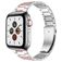 Mobigear Lissabon Bracelet Acier Apple Watch Fermeture boucle déployante - 49/46/45/44 mm - Rose / Argent