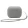 Mobigear Lanyard Coque Apple AirPods Pro 2 Coque en Silicone Souple - Gris