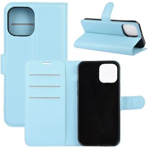 Mobigear Classic Housse iPhone 12 Etui Porte-Monnaie - Bleu