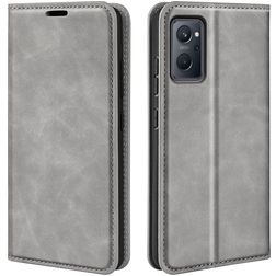 Mobigear Retro Slim Housse OPPO A76 Etui Porte-Monnaie - Gris