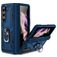 Mobigear Armor Ring Coque Samsung Galaxy Z Fold 5 Coque arrière Rigide Anti-Chocs avec Anneau-Support - Bleu