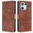 Mobigear Croco Housse OPPO Reno 8 Pro 5G Etui Porte-Monnaie - Marron