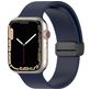 Mobigear Sport Mag Bracelet Silicone Apple Watch Fermeture magnétique - 42/41/40/38 mm - Bleu Marin