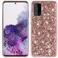 Mobigear Shockproof Glitter Powder TPU Case Rose Gold Samsung Galaxy S20