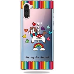 Mobigear Design Coque Samsung Galaxy Note 10 Coque arrière en TPU Souple - Carrousel