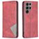 Mobigear Rhombus Slim Housse Samsung Galaxy S23 Ultra Etui - Rouge