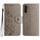 Mobigear Flowers Housse Samsung Galaxy A56 Etui Porte-Monnaie - Gris