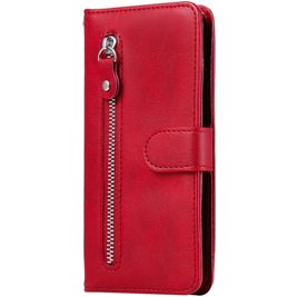 Mobigear Zipper Housse Xiaomi Redmi Note 9 Etui Porte-Monnaie - Rouge