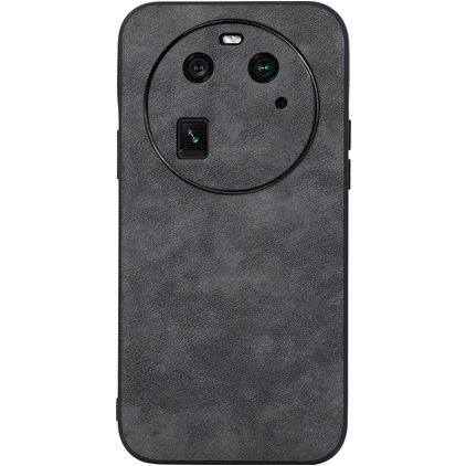 Mobigear Fabric Coque OPPO Find X6 Coque arrière Rigide - Noir
