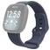 Mobigear Sport Dual Bracelet Silicone Fitbit Versa 3 Fermeture à clou et passant - Bleu