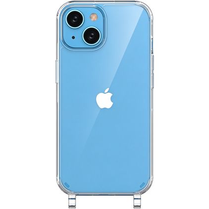 Mobigear Mix & Match Transparent iPhone 15 Plus TPU souple Coque avec cordon - Transparent