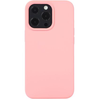 Mobigear Rubber Touch Coque iPhone 14 Pro Max Coque arrière en Silicone - Blossom Pink