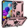 Mobigear Armor Ring Coque Samsung Galaxy A35 Coque arrière Rigide Anti-Chocs avec Anneau-Support - Rose doré