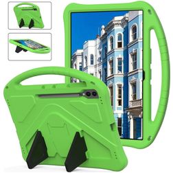Mobigear AeroArmor Coque Samsung Galaxy Tab S10 Ultra Coque de tablette pour enfants avec Poignée Enfants en EVA + Porte-crayon - Vert