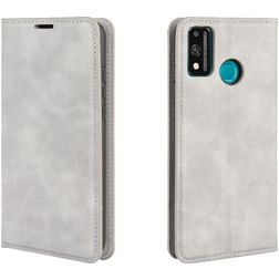 Mobigear Retro Slim HONOR 9X Lite Étui Portefeuille - Gris