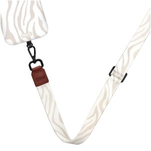 MIO Lanyard - Cordon de téléphone universel ajustable - Sandy Zebra
