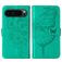 Mobigear Butterfly Housse Google Pixel 9 Pro Etui Porte-Monnaie - Vert