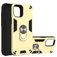 Mobigear Armor Ring Coque iPhone 12 Pro Max Coque arrière Rigide Anti-Chocs avec Anneau-Support - Or