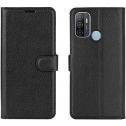 Mobigear Classic Housse OPPO A53s Etui Porte-Monnaie - Noir