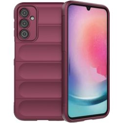 Mobigear Bumpy Coque Samsung Galaxy A24 Coque arrière en TPU Souple - Bordeaux