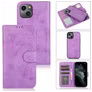 Mobigear Wallet Housse iPhone 15 Etui avec Coque Détachable Porte-Monnaie - Violet