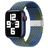 Mobigear Braided Bracelet Nylon Apple Watch Fermeture à pince - 42/41/40/38 mm - Bleu / Vert