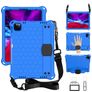 Mobigear HexStrap Coque iPad Air 11 Pouces (2025) Coque arrière en EVA + Bandoulière - Bleu