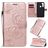 Mobigear Butterfly Motorola Moto G8 Power Étui Portefeuille - Rose doré