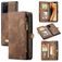 CaseMe 008 Samsung Galaxy Note 20 Coque Étui 2en1 avec coque amovible Portefeuille - Marron