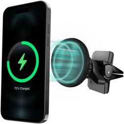 Mobilize Wireless Charge MagSafe Support Voiture Grille de ventilation Magnétique Universel - Noir