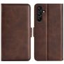 Mobigear Slim Magnet Housse Samsung Galaxy M15 Etui Porte-Monnaie - Marron
