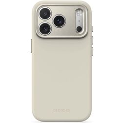 Decoded AntiMicrobial Coque iPhone 18 Pro Max MagSafe Coque arrière en Silicone - Pebble Grey