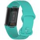 Mobigear Sport Dual Bracelet Silicone Fitbit Charge 5 Fermeture à clou et passant - Turquoise