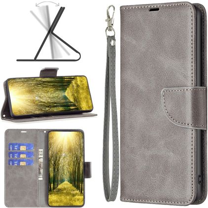 Mobigear Excellent Housse Google Pixel 8 Etui Porte-Monnaie - Gris