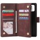 Mobigear Zipper Housse Samsung Galaxy A51 Etui Porte-Monnaie - Marron
