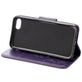 Mobigear Flowers Housse iPhone SE (2020) Etui Porte-Monnaie - Violet