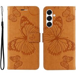 Mobigear Butterfly Housse Samsung Galaxy A26 Etui Porte-Monnaie - Cognac