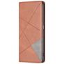 Mobigear Rhombus Slim Housse OPPO A76 Etui - Marron