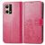 Mobigear Clover Housse OPPO Reno 7 4G Etui Porte-Monnaie - Magenta