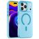 Mobigear Shockproof Coque iPhone 17 Pro Max MagSafe Coque arrière Rigide - Bleu