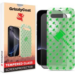 GrizzlyCoat Easy Align iPhone 17 Pro Max Hybrid Glass Protection d'écran - Compatible Coque + Cadre d'installation