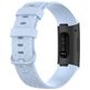 Mobigear Cross Bracelet Silicone Fitbit Charge 4 Fermeture boucle ardillon - Baby Blue