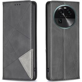 Mobigear Rhombus Slim Housse OPPO Find X6 Etui - Noir