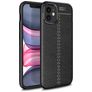 Mobigear Luxury Coque iPhone 12 Mini Coque arrière en TPU Souple - Noir
