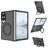 Mobigear 360 Rotating Ring Coque Samsung Galaxy Z Fold 8 MagSafe Coque arrière Rigide avec Anneau-Support - Noir