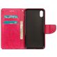 Mobigear Flowers Housse iPhone XS Max Etui Porte-Monnaie - Magenta
