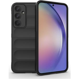 Mobigear Bumpy Coque Samsung Galaxy A35 Coque arrière en TPU Souple - Noir