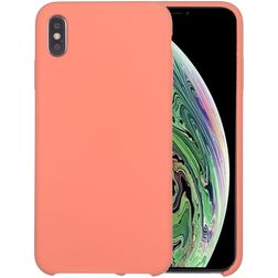 Mobigear Rubber Touch Coque iPhone XS Max Coque arrière en Silicone - Orange
