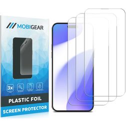 Mobigear iPhone 16 Plus Protection d'écran Film - Compatible coque (Lot de 3)