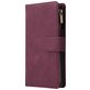 Mobigear Zipper Housse OnePlus 8 Pro Etui Porte-Monnaie - Rouge